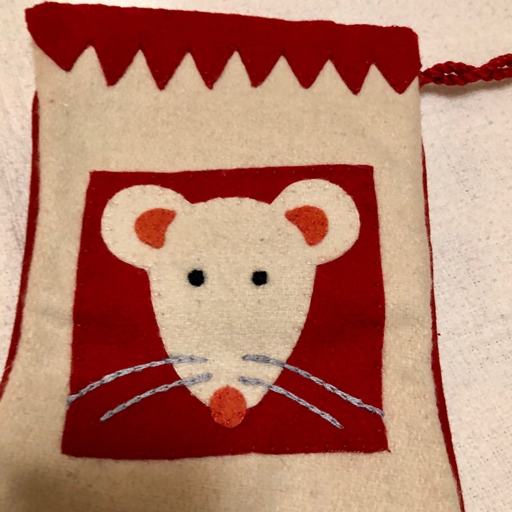 SET Cat & Mouse Wool Christmas Holiday Xmas Pet Stockings - Cost Plus Market - Picture 7 of 16